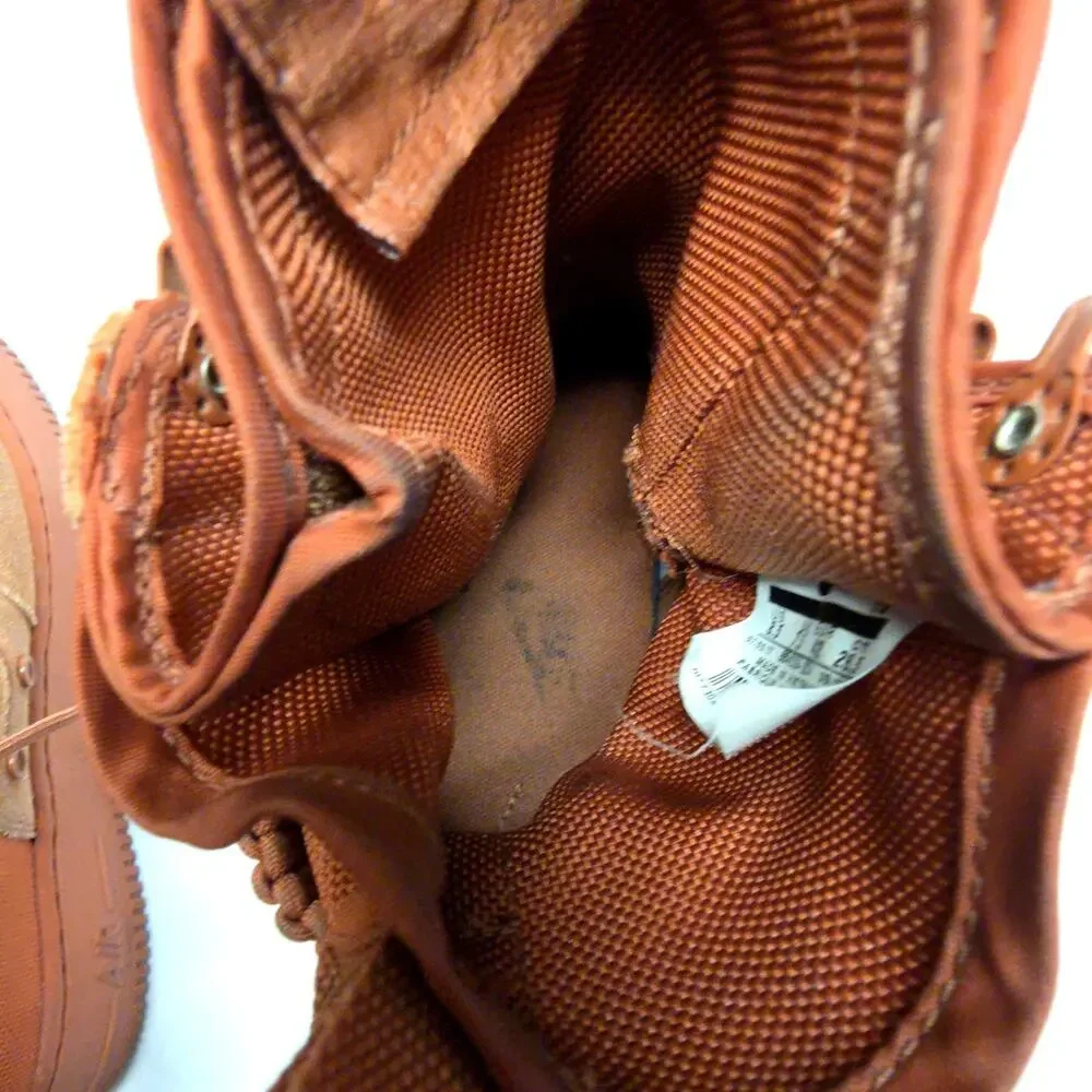 Nike SF Air Force 1 High Boots Mens 8.5 Peach Tactical Sneakers